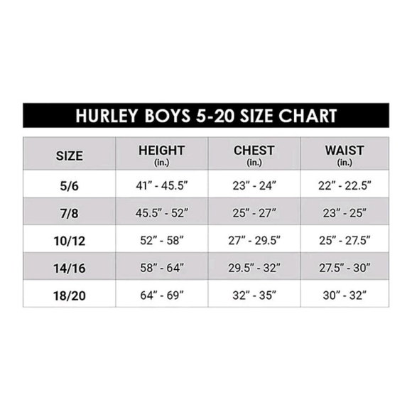 Boys Hurley Hybrid Shorts Size XXL (18/20) Blue - Picture 4 of 5